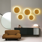 8W 12W Modern Nordic Interior Wooden Wall Lamp Bedroom Bedside Aisle Design Round Oval LED ceiling lamp(WH-WA-54)