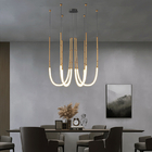 modern minimalistic line chandelier nordic designer creative lamps(wh-mi-450)