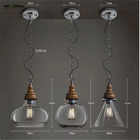 Industrial Glass Ball Pendant Lights Farmhouse Kitchen Dining room Lighting (WH-GP-29)
