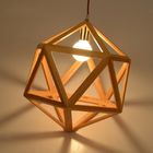 Triangle rectangle wood Pendant Hanging Lights For Indoor Home Kitchen Dining room (WH-WP-14)