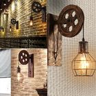 Corridor Living Room E27 Restaurant Rustic Iron Loft Cafe Pulley wall lamp (WH-VR-08）