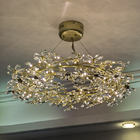 Crystal Chandelier LED Home Decor Lamp Round Flower Creative Design tree branch chandelier(WH-CY-232)