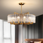 Modern home living room decoration round glass lighting candle Chandelier(WH-CY-243)