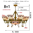 American simple Mediterranean creative Tiffany stained glass living room vintage light fixture(WH-TF-59)