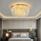 Stainless Steel Gold Lighting Modern Polished Round led flush mount ceiling light fixture(WH-CA-89)