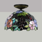 Tiffany lamp Europ Style 30cm semi flush mount ceiling Lights(WH-TA-13)