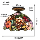 Tiffany lamp Europ Style 30cm semi flush mount ceiling Lights(WH-TA-13)