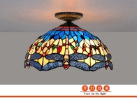 40cm European Blue Dragonfly Tiffany stained glass restaurant bedroom aisle corridor ceiling lights(WH-TA-14)