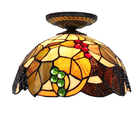 30cm European Luxury Tiffany stained glass ceiling led lamp(WH-TA-21)