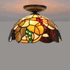 30cm European Luxury Tiffany stained glass ceiling led lamp(WH-TA-21)