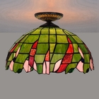 Creative Green Retro Tiffany lamp Stained Glass Pendant Lights for Bar Restaurant Glass Light(WH-TA-25)