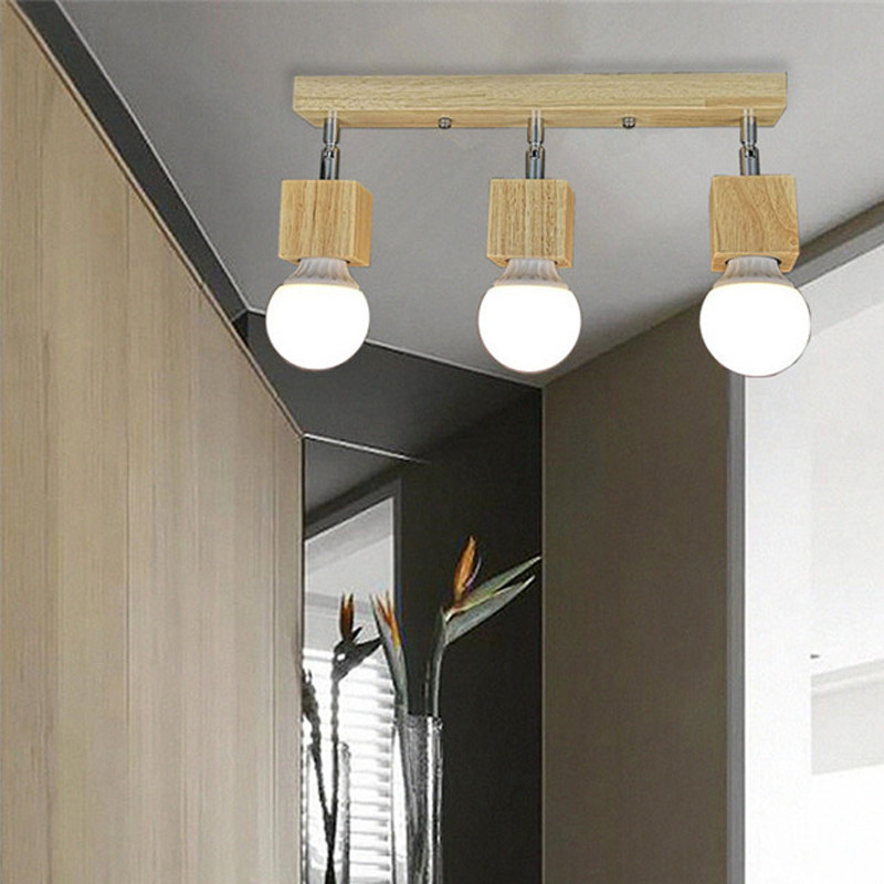 Nordic Modern Wood Square Ceiling Lights for Living Room Kitchen Porch Aisle corridor decor ceiling lamp(WH-WA-55)