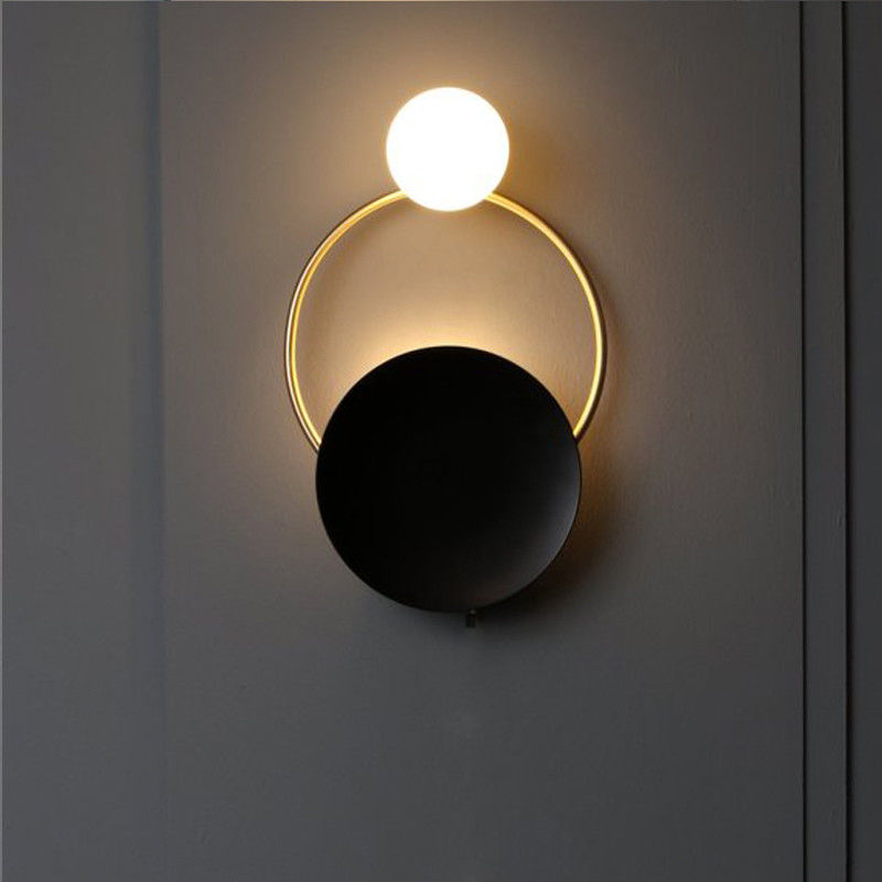 LED Wall bed lamp Designer Creative Spherical Metal Wall Lights Fixures (WH-OR-14）